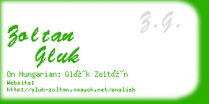 zoltan gluk business card